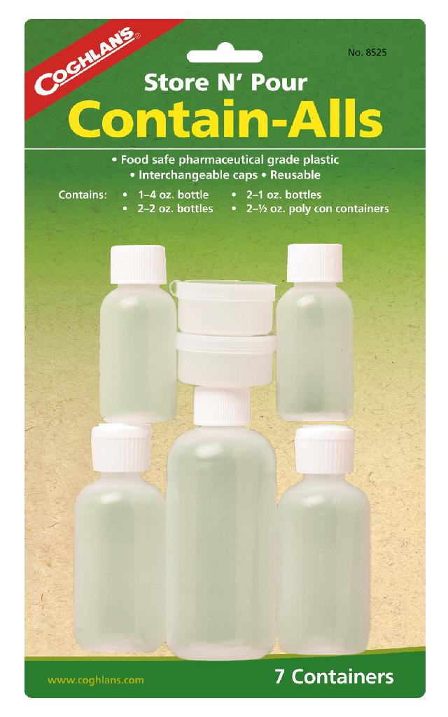 COGHLAN'S CONTAIN-ALLS  FOOD SAFE FOR POURABLE LIQUIDS OR SOLIDS