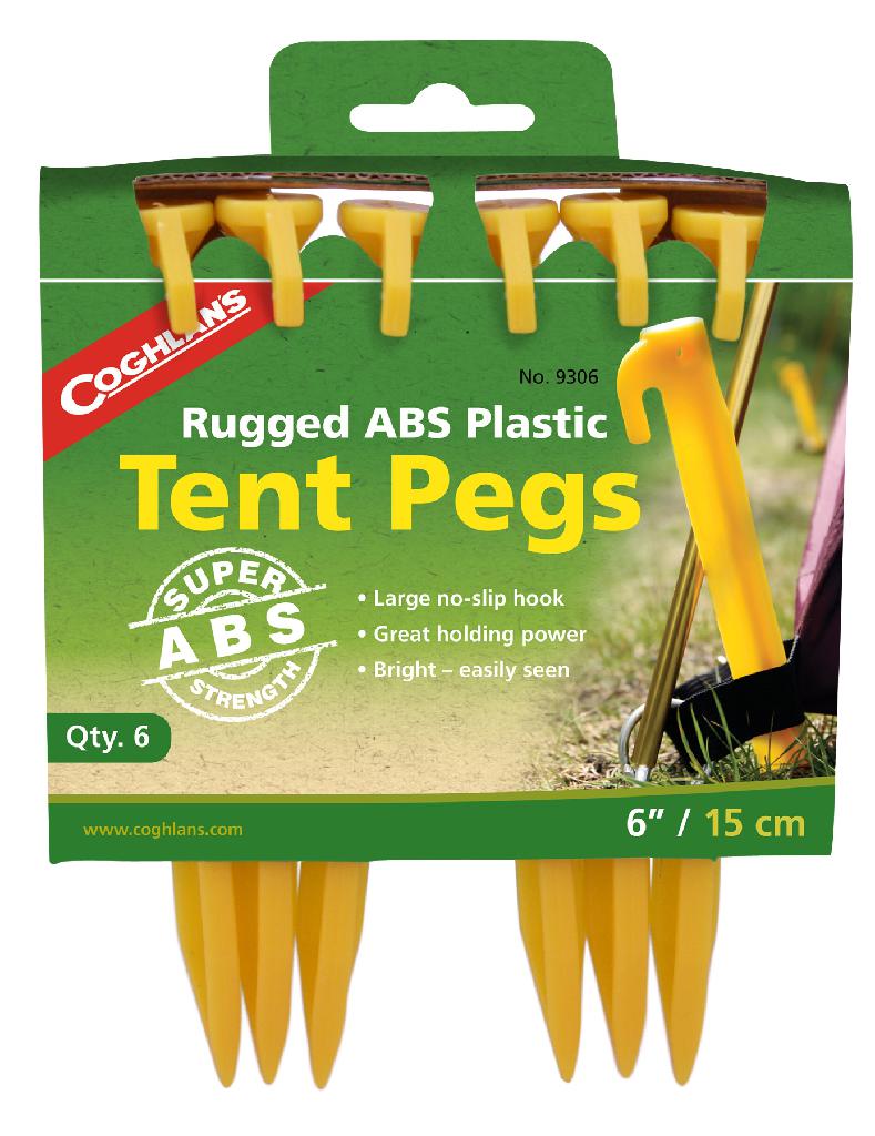 COGHLAN'S 6' ABS PLASTIC TENT PEG (6)