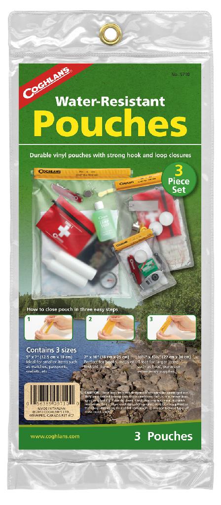 COGHLAN'S WATERPROOF POUCH SET (3-PC)