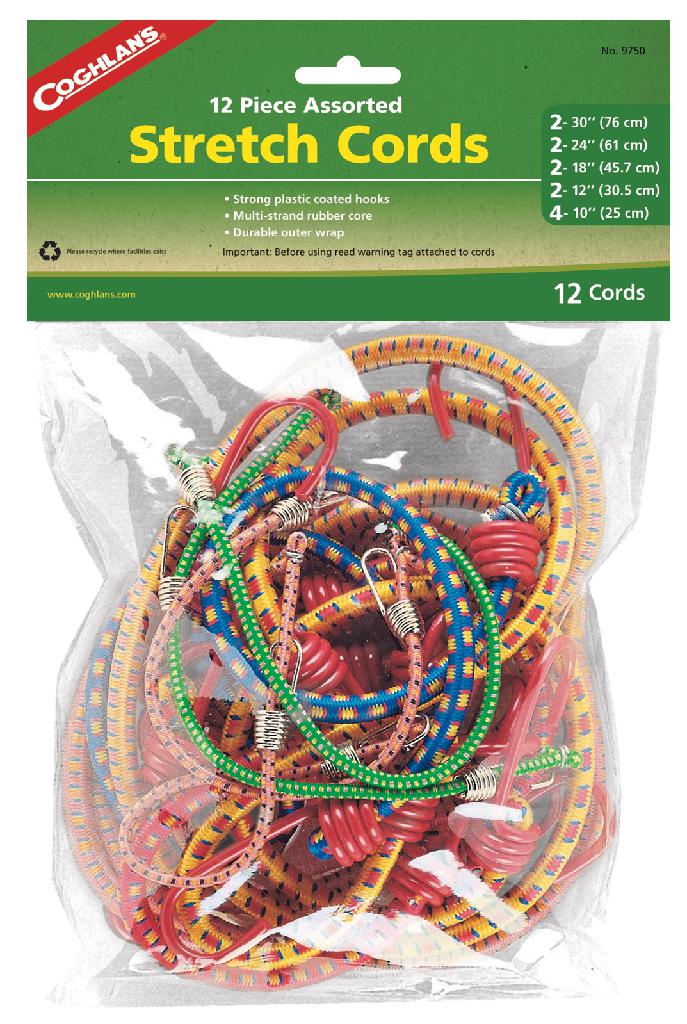 COGHLAN'S STRETCH CORD ASST (12 PK)
