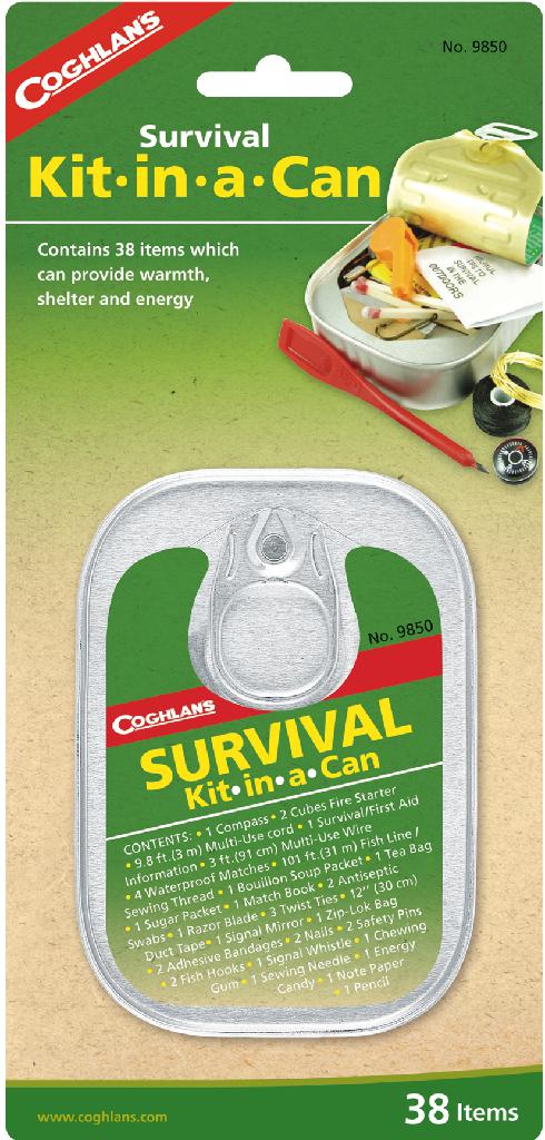 COGHLAN'S SURVIVAL KIT IN A CAN  38 ITEM - COGHLAN'S