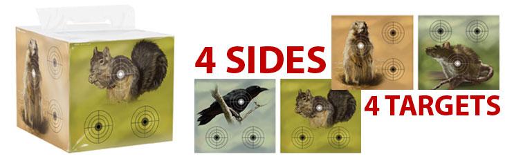 Crosman Varmint Target Black 8x8 Foam Plates BBS - Pack of 4