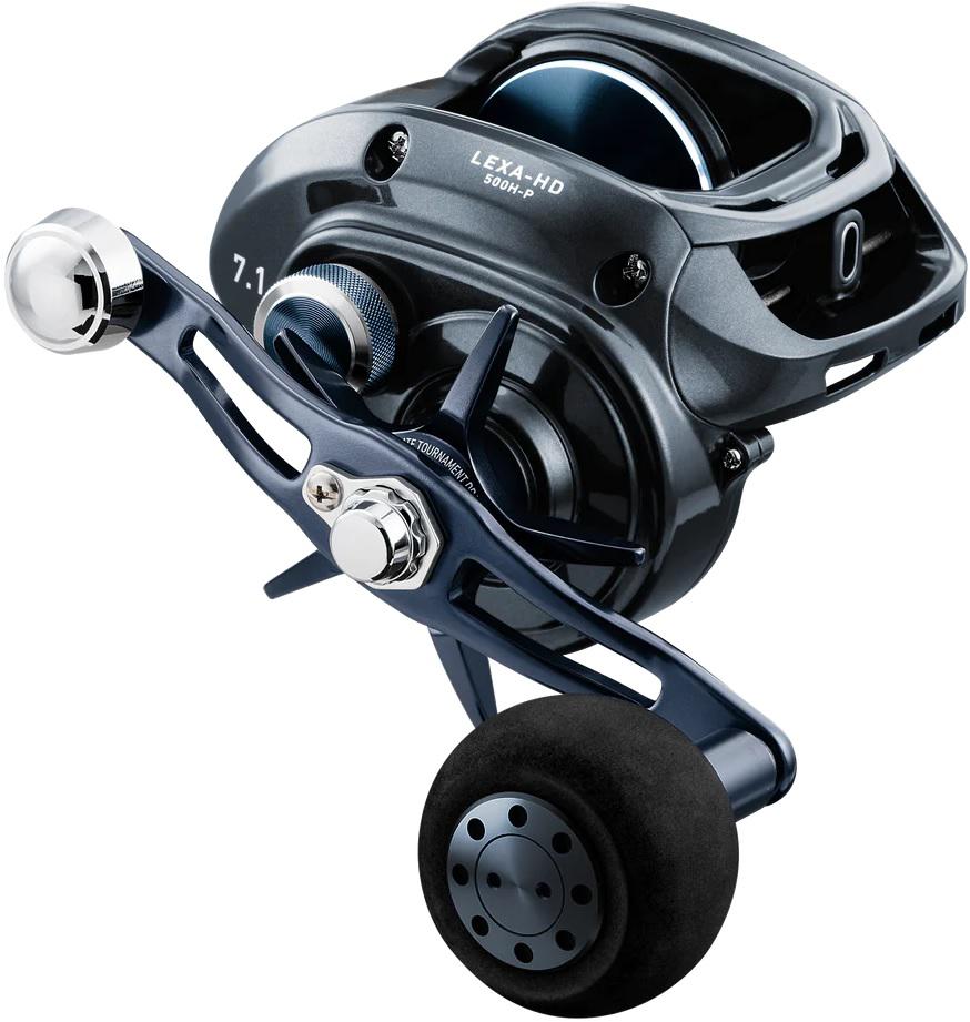 DAIW LEXA 500HD B/C REEL 7BB 260/20# RH 7.1:1 RATIO  28LB DRAG POWER HANDLE