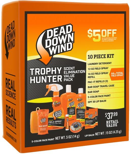DEAD DOWN WIND ODOR ELIMINATION KIT 10PC L.DETERGENT FIELD SPRAY FACE PAINT SOAP