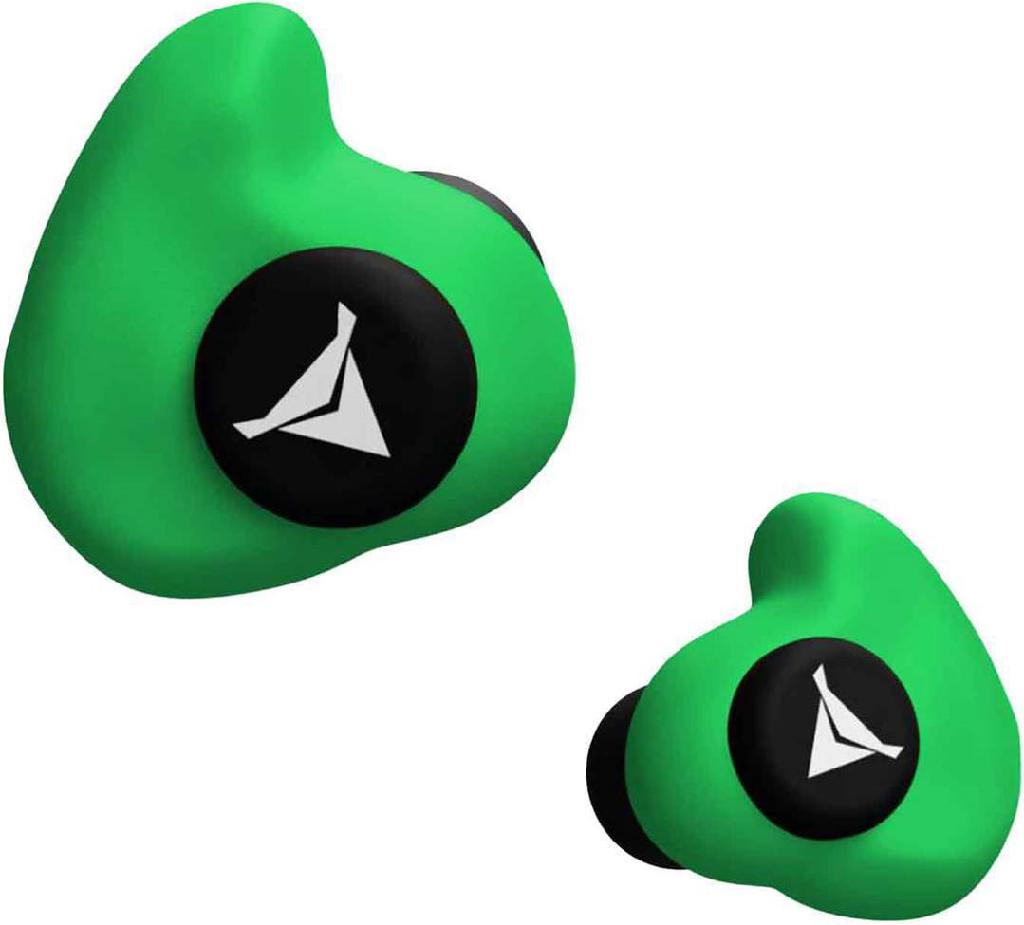 DECIBULLZ CUSTOM MOLDED EARPLUGS-GREEN (NRR-31)