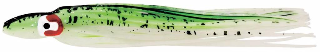 DELTA 4.5'SQUID BODIES(5) GL.GRN BK SPAT