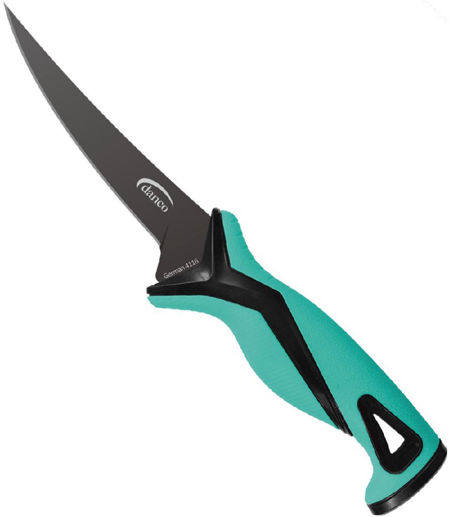 DANCO PRO SERIES 5' FILLET KNIFE SEAFOAM STAINLESS STEEL W/NYLON SHEATH