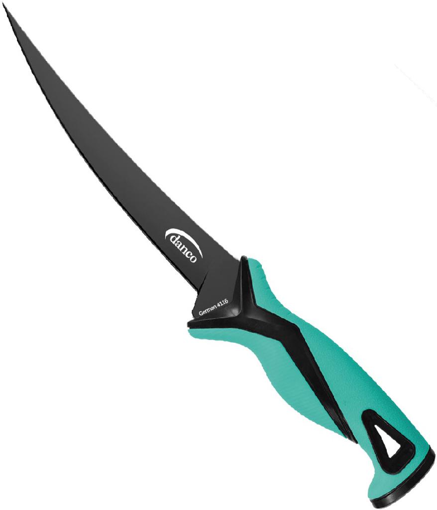 DANCO PRO SERIES 7' FILLET KNIFE SEAFOAM STAINLESS STEEL W/NYLON SHEATH