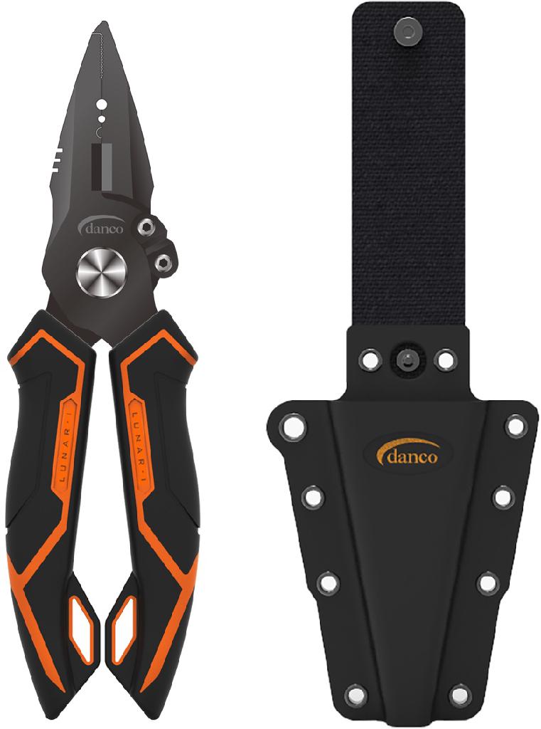 DANCO LUNAR-I 6.5' CARBON STEEL PLIERS TUNGSTEN CARBIDE CUTTERS W/SHEATH