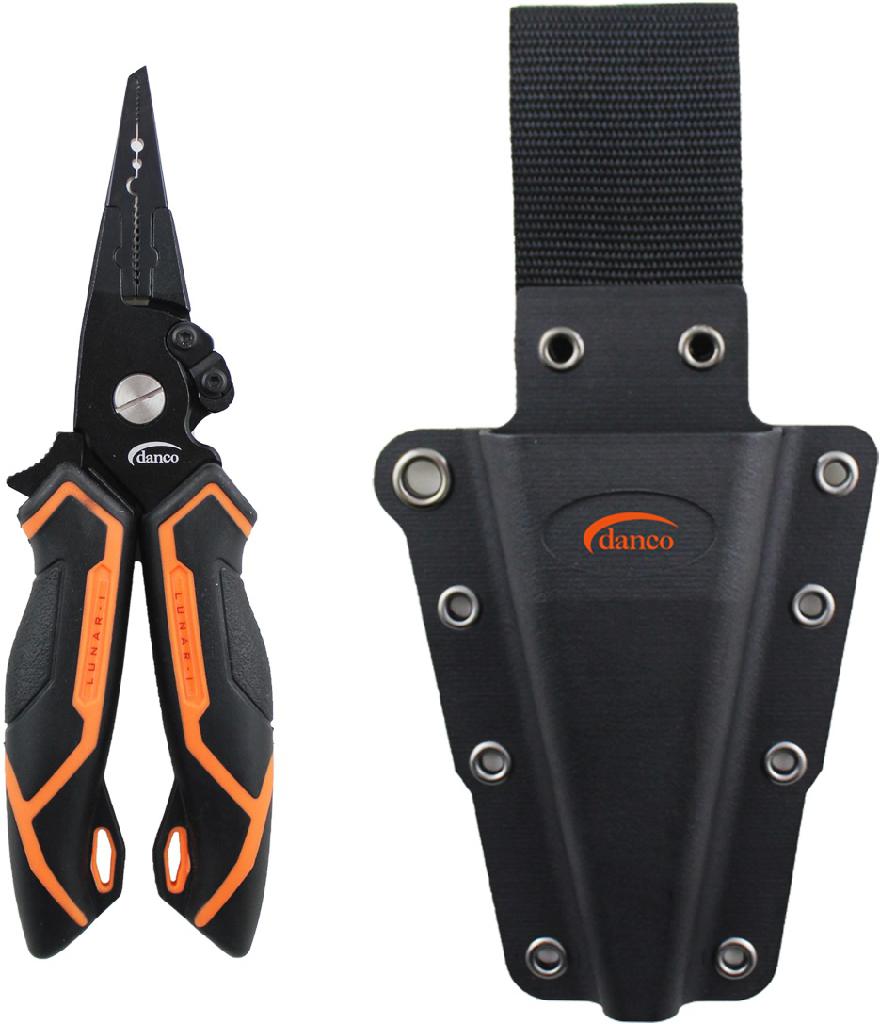 DANCO LUNAR-I 7.5' ALUMINUM PLIERS TUNGSTEN CARBIDE CUTTERS W/SHEATH