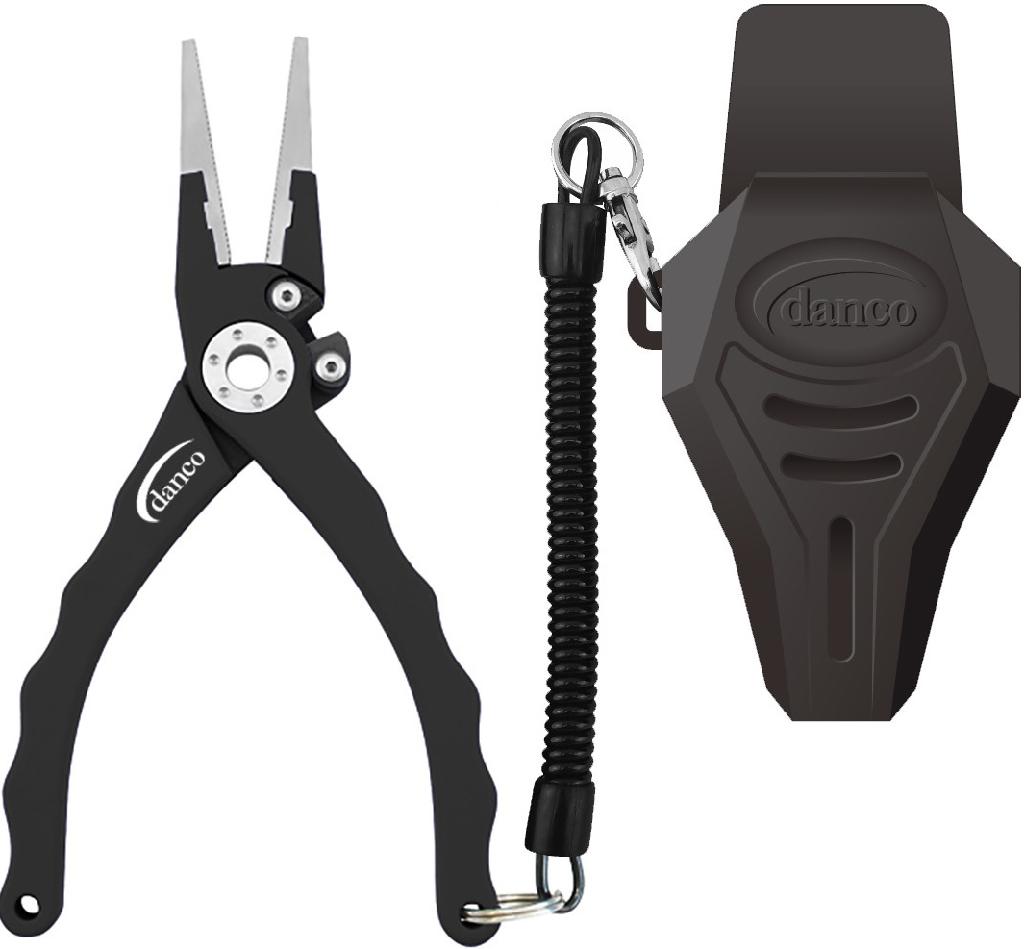 DANCO ADMIRAL 7.5' ALUM. PLIER BLACK TUNGSTEN CARBIDE CUTTERS W/SHEATH