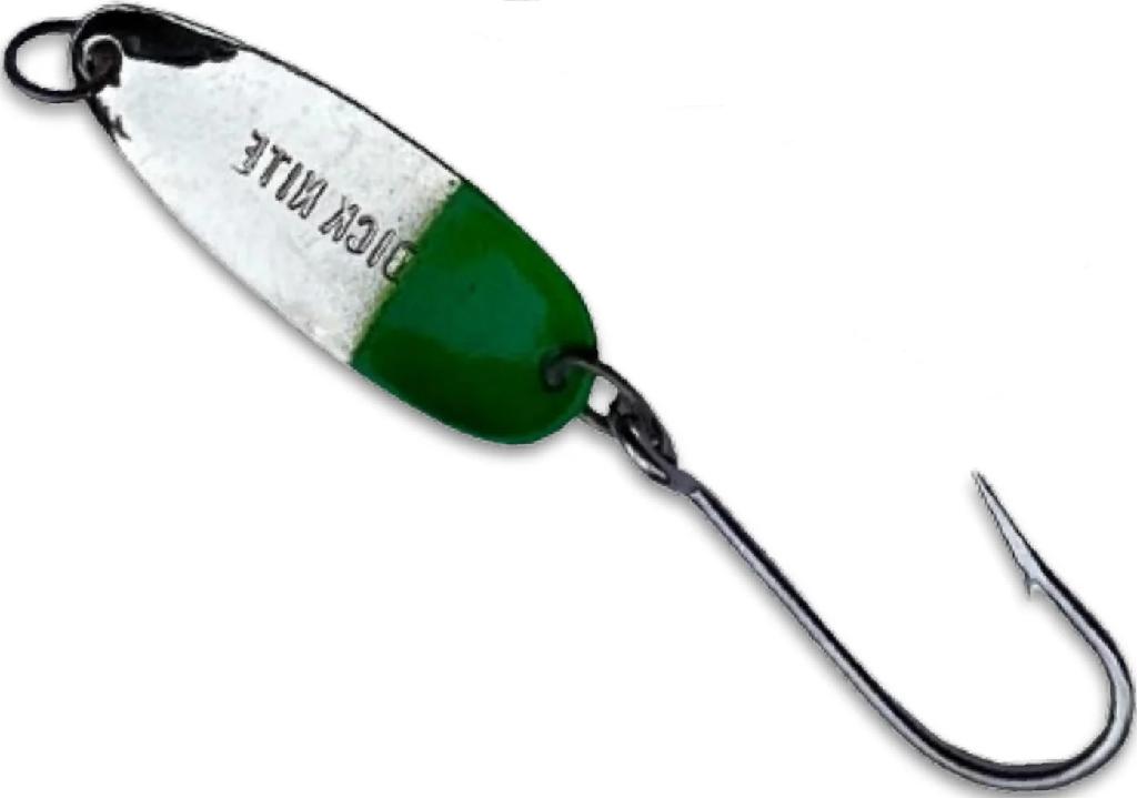 D/NITE #2 SPOON  NICKEL/GREEN HEAD
