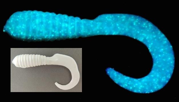 D.C. 3' SOLAR POWER GRUB(10)BLUE GHOST (white blue glow) - D.C.