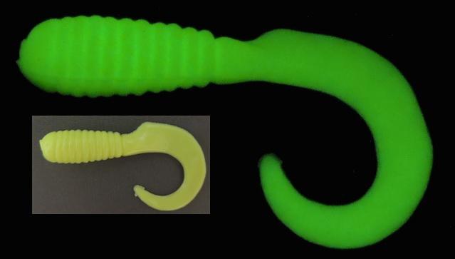 D.C. 3' SOLAR POWER GRUB(10)AFTER GLOW (milktreuse green glow) - Gunarama