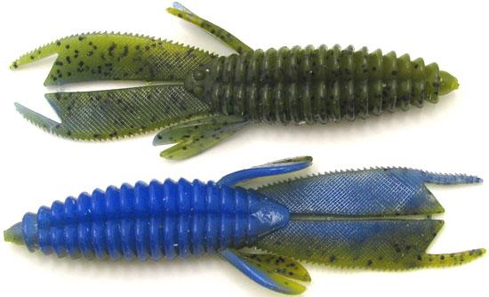 DRY CREEK 3-1/2' PLATYPUS(12)COLUMB CRAW (green pumpkin blue belly)