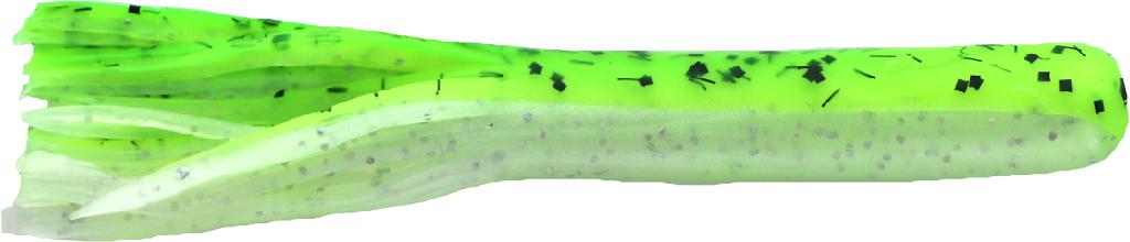 D.C. 5-1/2' LAKE MONSTER TUBE WHT TIGER (chart pepper back/pearl belly) 5PK