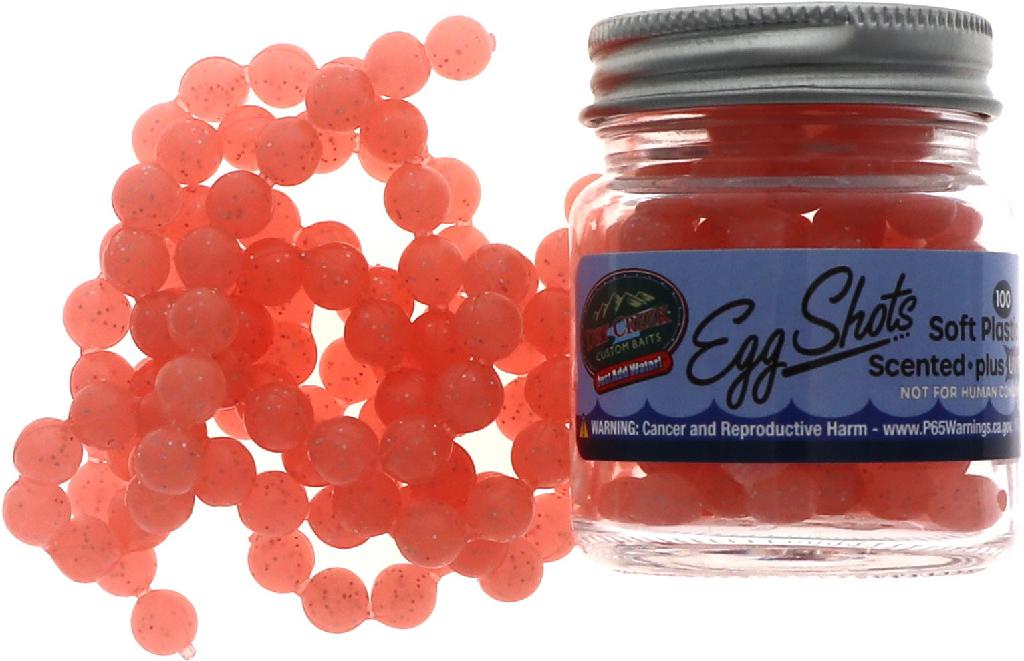 D.C. EGG SHOTS EGGS ANISE SOLAR PEACH made w/Pro-Cure scents 100 eggs per jar