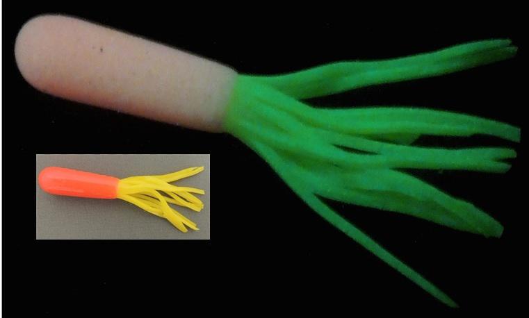 D.C. 2-1/4'SOLAR POWER TUBES(8)SUN SPOT (red w/yellow skirt)