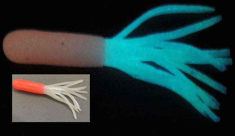 D.C. 2-1/4'SOLAR POWER TUBES(8)FLAME GST (red w/white skirt) - D.C.