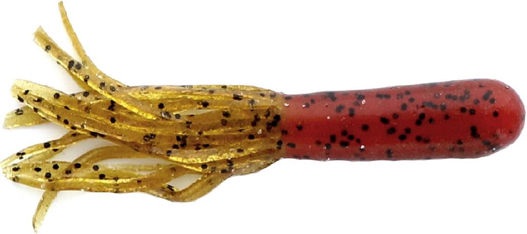 D.C. 3-1/2'SKIRT CHASER(8) ORANGE CRAW (orange head/rootbeer skirt) - D.C.