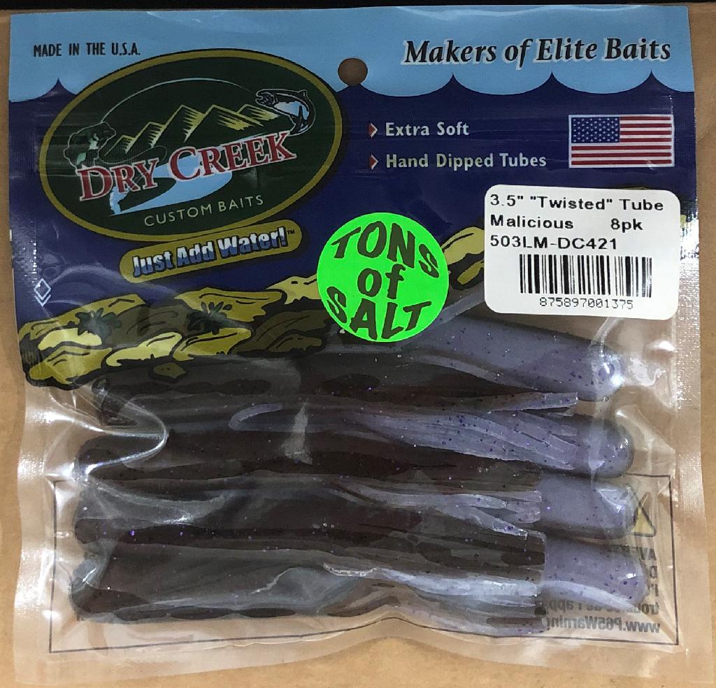 D.C. 3-1/2'SKIRT CHASER(8) MALICIOUS (back-brown/belly-pearl w/purple flk) - Gunarama