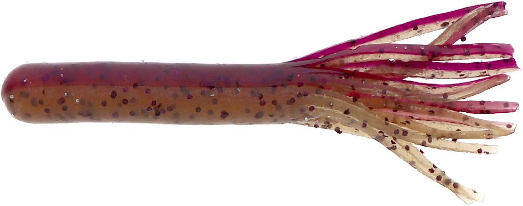 D.C. 3-1/2'SKIRT CHASER(8) NUTTY PB&J (back-purple w/purp flk/belly brown) - Gunarama