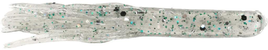 D.C.2-3/4'DROPSHOT TUBE(10)SHIMMER SHAD (lt.smoke/green hologram pepper) - Gunarama