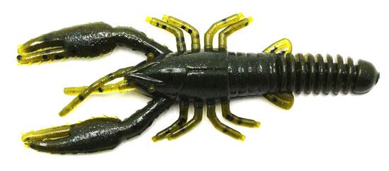 D.C. 3' DROP SHOT CRAW(12) GRN PKIN BLUE (green pumkin w/blue flake) - Gunarama