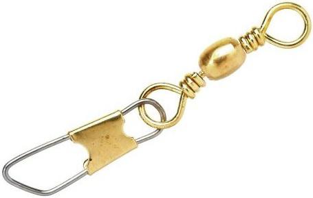 E.CLAW BRASS SNAP SWIVEL SZ 1/0 (2)