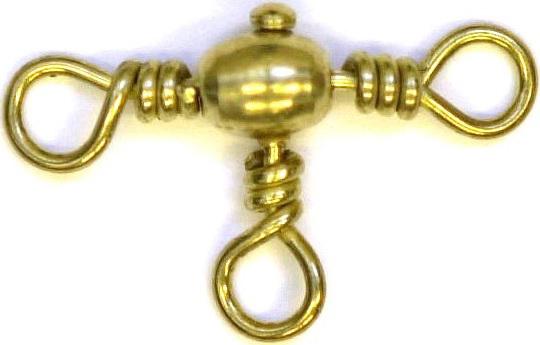 E.CLAW CROSSLINE SWIVEL BRASS SZ 4 (4)
