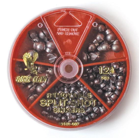 E.CLAW R/MOVE SPLIT SHOT ASSORTMENT(124)