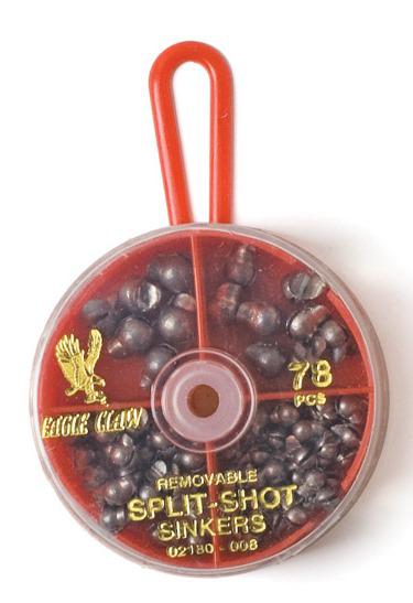 E.CLAW R/MOVE SPLIT SHOT ASSORTMENT (78)