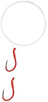 E.CLAW LAZER KOKANEE RIG #4(3) FLOR RED 36' DOUBLE HOOK - Gunarama