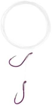 E.CLAW LAZER KOKANEE RIG #4(3) FLOR PURP 36' DOUBLE HOOK