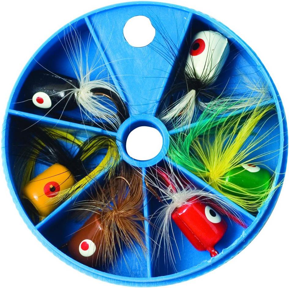 E.CLAW POPPER FLY ASSORTMENT 6PK