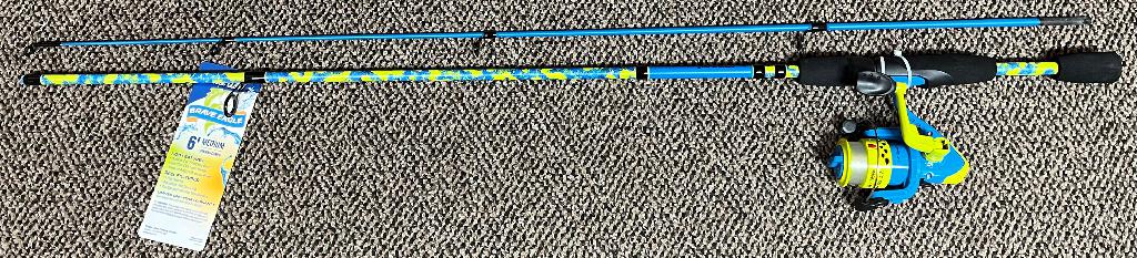 EC BRAVE EAGLE 6' 2PC MEDIUM MODERATE SPINNING COMBO       