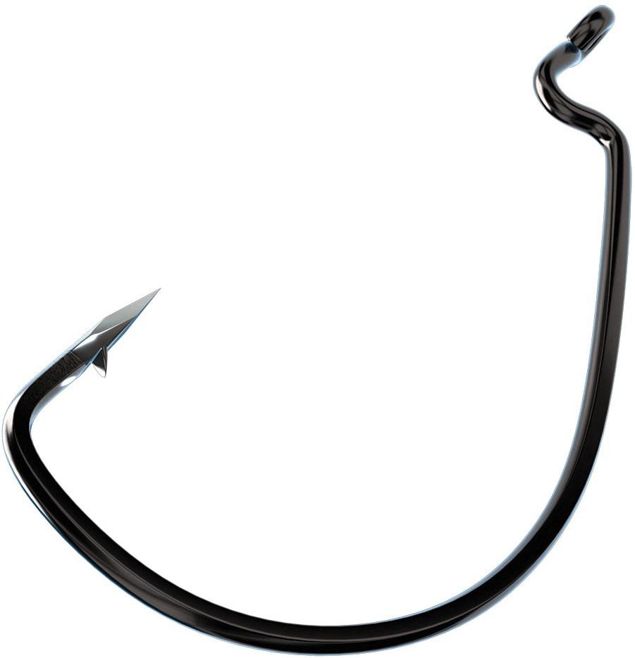 ECLAW TROKAR EWG WORM HOOK(6) BLACK 2/0