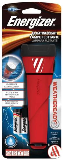 ENERGIZER WEATHEREADY LED FLASHLIGHT USES 2AA FLOATING WATERPROOF REFLECTIVE