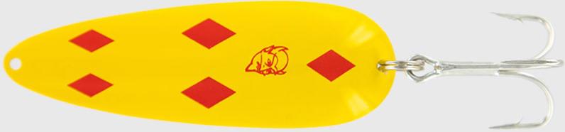 EPPINGER DARDEVLE 1/4 OZ  YEL W/RED DIA.