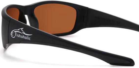 FH BIFOCAL SUNGLASSES X1.5 GL.BLK/AMBR GRY RBR POLARIZED WITH POUCH & HARD CASE
