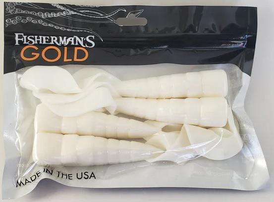 FISHERMAN'S FAT SCAMPI 7' BONE WHITE 4-PACK