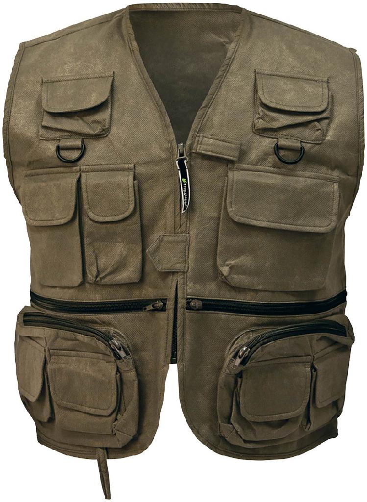 FROGG TOGGS CASCADES CLASSIC50 FLY VEST- STONE-SIZE LG
