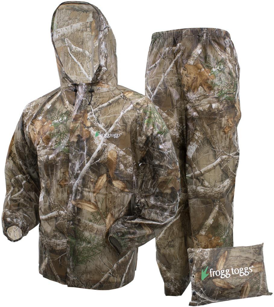 FROGG TOGGS MENS ULTRA-LITE 2 RAIN SUIT W/BAG(JACKET/PANT) REALTREE EDGE CAMO-2X
