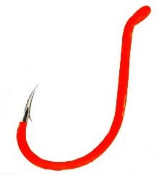 GAMA FL.RED OCTOPUS HOOK 7PK SZ 4