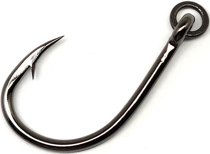 GAMA BLK LIVE BAIT HOOK W/RING 6PK SZ 1