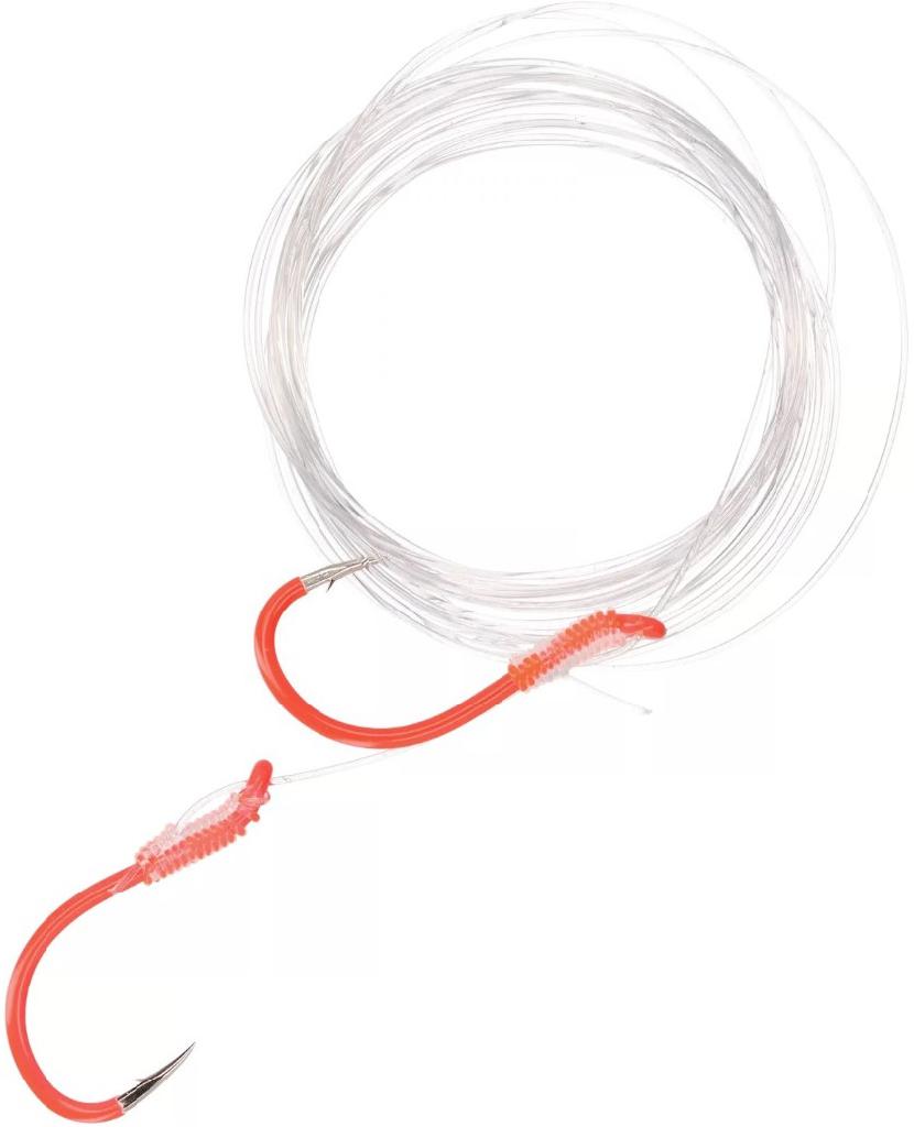 GAMA KOKANEE TWO HOOK SNELL SZ 4(3) F-RD (72' MONOFILAMENT LEADER)