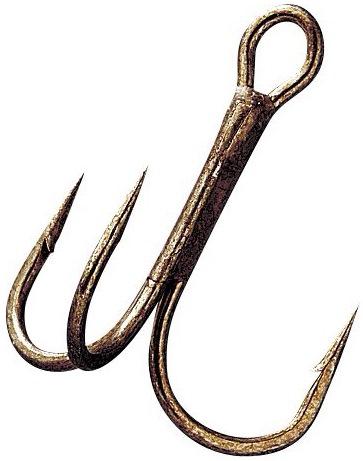 GAMA BRONZE TREBLE HOOK 9PK SZ 2