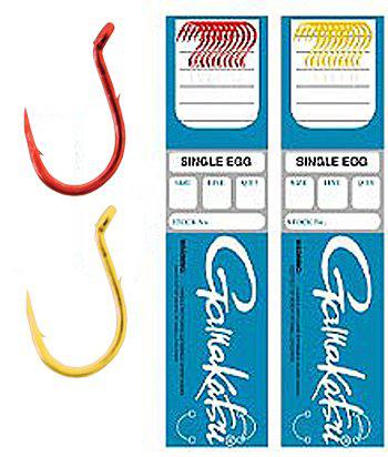 GAMA RED EGG HOOK SNELL 10PK SZ 12