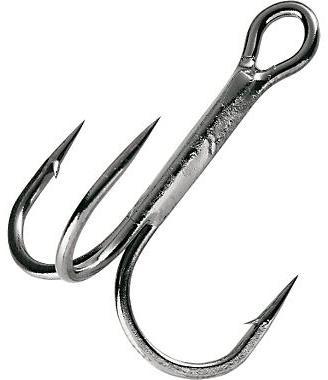 GAMA NICKEL TREBLE HOOK 9PK SZ 2