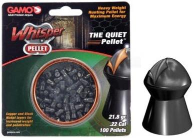 GAMO WHISPER PELLET .22-HIGH WEIGHT QUIET PELLET (100)
